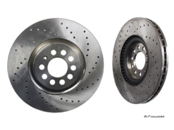 Zimmermann Sport 8L0615301SP, 100124052 Disc Brake Rotor; Front; Vented 312x25mm; Cross-Drilled - Audi, VW | 8L0615301 8L0615301ZIM 8N0615301A 8N0615301AZIM