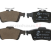 ATE Ceramic 31341331, LD7195 Brake Pad Set; Rear - Volvo