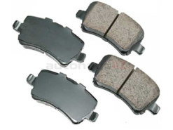 Akebono Euro 31445796, EUR1307 Brake Pad Set; Rear - Volvo | EUR1307A
