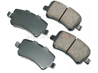 Akebono Euro 31445796, EUR1307 Brake Pad Set; Rear - Volvo | EUR1307A 1 Akebono Euro 31445796, EUR1307 Brake Pad Set; Rear - Volvo | EUR1307A