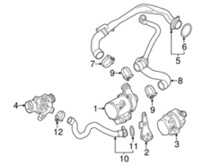 Genuine BMW 11537598237 Coolant Hose - BMW