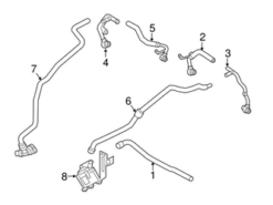 Genuine BMW 11537848378 Coolant Hose - BMW