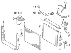 Genuine BMW 11537848380 Radiator Coolant Hose - BMW