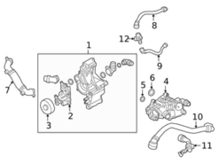 Genuine BMW 11538650984 Coolant Pipe; Rear - BMW