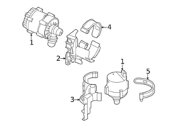 Genuine BMW 17117854191 Water Pump Bracket; Left - BMW