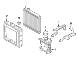Genuine BMW 17118620207 Radiator; Left, Right - BMW