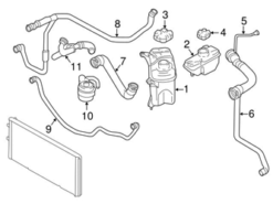 Genuine BMW 17122284691 Coolant Pipe; Right - BMW