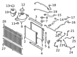 Genuine BMW 17127535537 Engine Coolant Overflow Hose - BMW