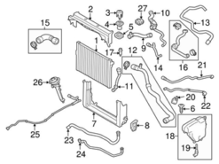 Genuine BMW 17127591091 Engine Coolant Overflow Hose - BMW
