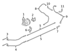 Genuine BMW 17127616035 Radiator Coolant Hose - BMW