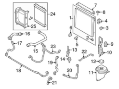 Genuine BMW 17127794153 Radiator Coolant Hose - BMW
