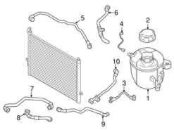 Genuine BMW 17128602626 Radiator Coolant Hose; Outer - BMW