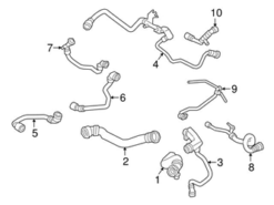 Genuine BMW 17128602670 Coolant Hose; Inner - BMW