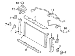 Genuine BMW 17128611671 Radiator Coolant Hose; Upper Lower, Upper - BMW
