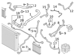 Genuine BMW 17128653605 Expansion Tank/Coolant Reservoir Hose - BMW