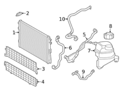Genuine BMW 17128654830 Radiator Coolant Hose - BMW