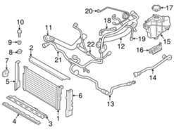 Genuine BMW 17128677245 Coolant Bypass Hose; Right - BMW