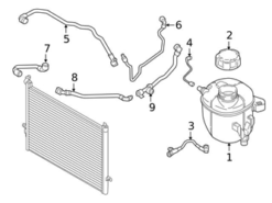 Genuine BMW 17128678508 Radiator Coolant Hose - BMW