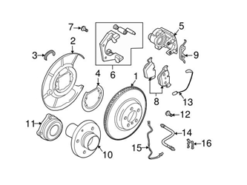 Genuine BMW 34216765909 Brake Caliper; Rear Left - BMW