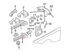 Genuine BMW 41117116122 Radiator Coolant Hose Bracket - BMW