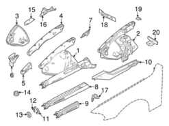 Genuine BMW 41148190207 Water Pump Bracket; Upper - BMW
