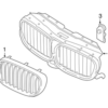 Genuine BMW 51137467640 Grille; Right - BMW