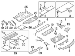 Genuine BMW 51477249739 Drive Motor Battery Pack Tray Bracket; Outer - BMW