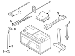 Genuine BMW 61123414879 Positive Battery Junction Block Cable - BMW