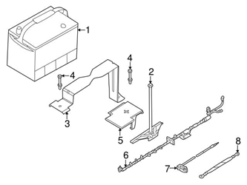 Genuine BMW 61126902417 Positive Battery Junction Block Cable - BMW