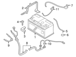 Genuine BMW 61129243645 Positive Battery Junction Block Cable - BMW