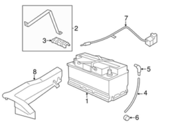 Genuine BMW 61129348272 Positive Battery Junction Block Cable - BMW | 61129150978 61129150980 61129265310