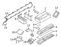 Genuine BMW 61277639003 Drive Motor Battery Pack Tray - BMW | 61278620204