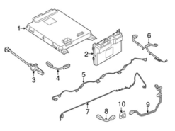 Genuine BMW 61278679681 Drive Motor Battery Pack Control Module Bracket - BMW | 61277646557 61278627091