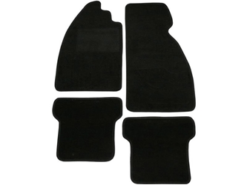 JP Group Dansk 8101701716 Floor Mat Set; Plain, Black, Velour Quality - VW | 113898700A JP81010
