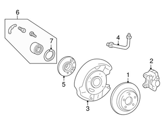 Genuine Mercedes 0014205583 Brake Caliper; Rear Left - Mercedes | 001420558364 1 Genuine Mercedes 0014205583 Brake Caliper; Rear Left - Mercedes | 001420558364