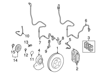 Genuine Mercedes 003420528380 Brake Caliper; Front Right - Mercedes | 0034205283 1 Genuine Mercedes 003420528380 Brake Caliper; Front Right - Mercedes | 0034205283