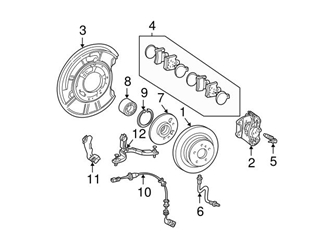 Genuine Mercedes 0034237598 Brake Caliper; Rear Right - Mercedes | 003423759864 1 Genuine Mercedes 0034237598 Brake Caliper; Rear Right - Mercedes | 003423759864