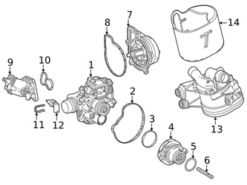 Genuine Mercedes 1392002201 Thermostat Housing - Mercedes