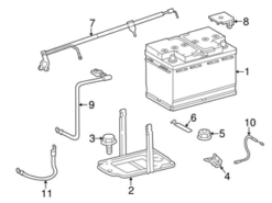 Genuine Mercedes 170540870898 Positive Battery Junction Block Cable - Mercedes | 1705408708