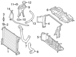 Genuine Mercedes 1725000075 Radiator Coolant Hose; Lower - Mercedes