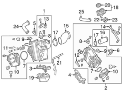 Genuine Mercedes 1772000285 Expansion Tank/Coolant Reservoir; Left Upper - Mercedes