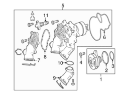 Genuine Mercedes 1772003700 Coolant Outlet Flange - Mercedes | 1772000056 1772000100