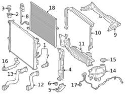 Genuine Mercedes 2055014784 Engine Coolant Overflow Hose - Mercedes