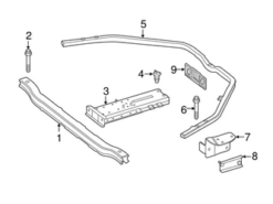 Genuine Mercedes 2056102125 Drive Motor Battery Compartment Bracket; Rear - Mercedes