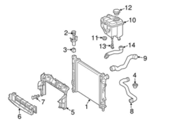 Genuine Mercedes 2095000275 Engine Coolant Overflow Hose - Mercedes | A2095000275