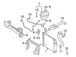 Genuine Mercedes 2115002372 Engine Coolant Overflow Hose - Mercedes | 2115001672 211500237205 A2115002372