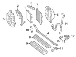 Genuine Mercedes 213501270164 Radiator Coolant Hose; Upper - Mercedes | 2135012701