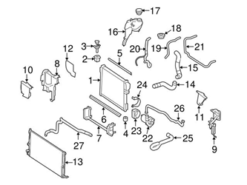 Genuine Mercedes 2215018082 Coolant Hose - Mercedes