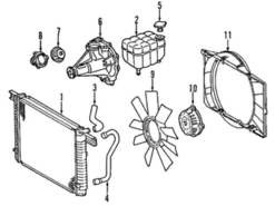 Genuine Mercedes 2305001475 Radiator Coolant Hose - Mercedes