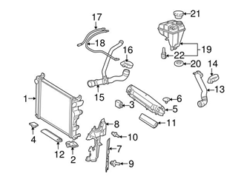 Genuine Mercedes 2305014382 Radiator Coolant Hose; Upper - Mercedes